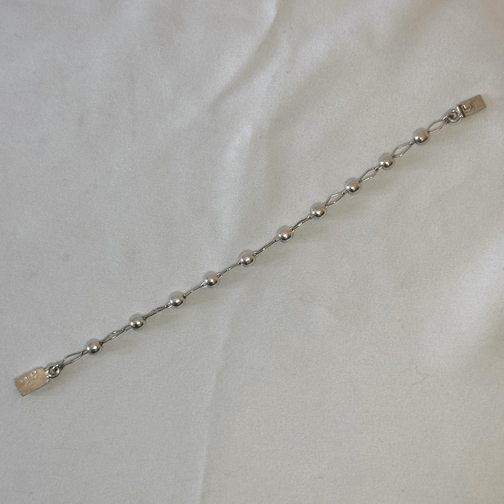 Silver 925 Beaded Bracelet